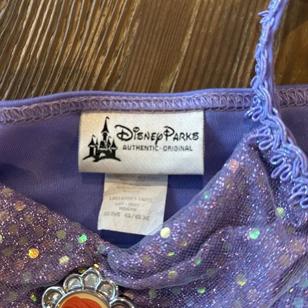 Authentic Disney Parks Beautiful Ariel purple top / Costume Size 6/6X